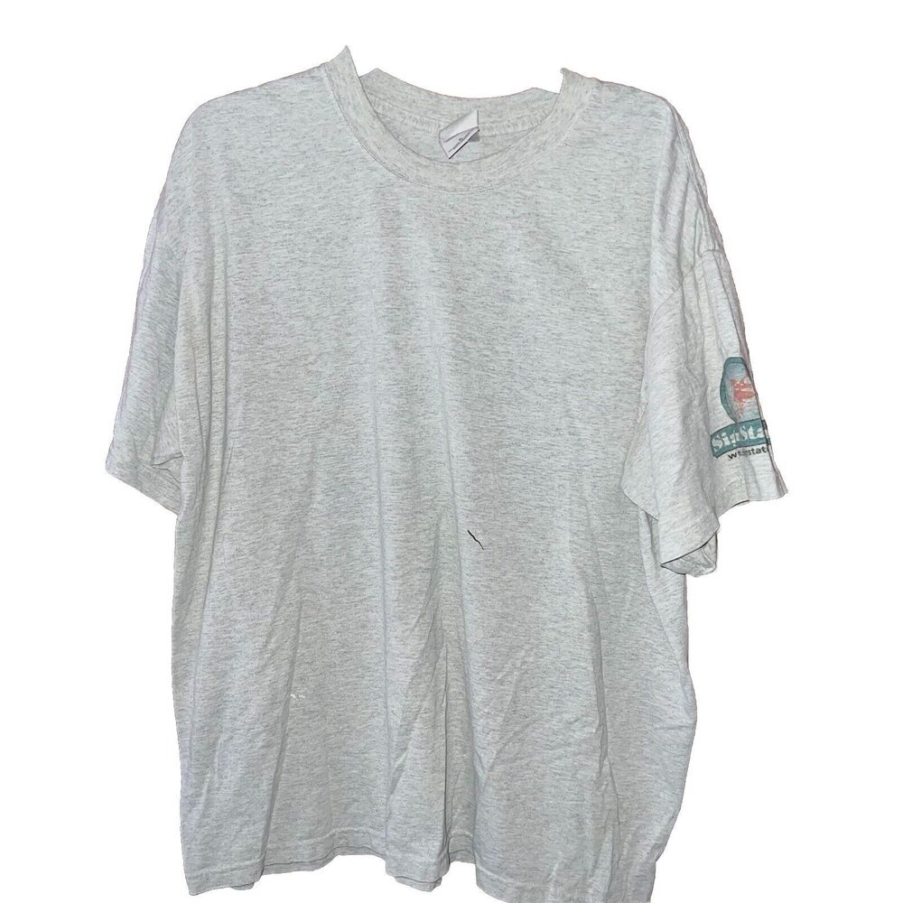 Vintage Gildan Ultra Blend Sign Station Print Shirt XL